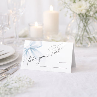 Nehmen Sie Ihren Platz ein | Elegante moderne Boge Platzkarte