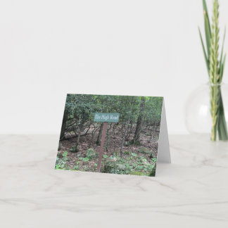 Nehmen Sie immer die Hohe Straße Karte