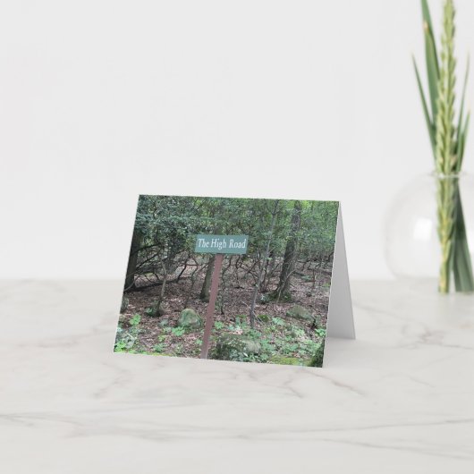 Nehmen Sie immer die Hohe Straße Karte (Vorderseite)