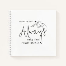 Nehmen Sie immer die Hohe Straße Motivierend