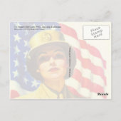 Nehmen Sie jetzt am WAC teil! Kriegsposter Postkarte (Rückseite)