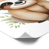 Nehmen Sie Life One Hug auf einmal - Baby Sloth Ki Poster (Ecke)