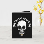 Nehmen Sie Life One Six zu einer Zeit - Ermutigung Karte (Gelbe Blume)