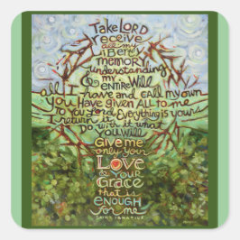 Nehmen Sie Lord, erhalten katholische Gebetsticker Quadratischer Aufkleber