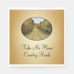 Nehmen Sie Me Zuhause Country Roads - Paper Napkin Serviette