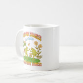 Nehmen Sie mehr Chancen, tanzen Sie mehr Tanz Kaffeetasse (Vorderseite Links)