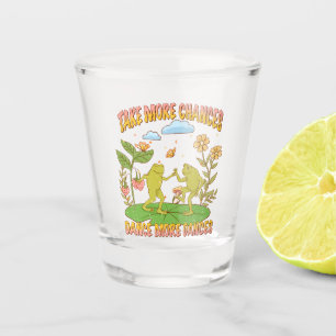 Nehmen Sie mehr Chancen, tanzen Sie mehr Tanz Schnapsglas