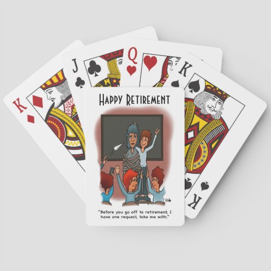 Nehmen Sie mich mit beim Kartenspielen Spielkarten (Rückseite)