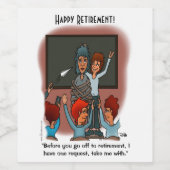 Nehmen Sie mich mit Combo-Tasse. Weinetikett (Einzelnes Label)