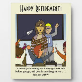 Nehmen Sie mich mit der Lehrerin Rente Plaque Fotoplatte (Vorderseite)