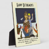 Nehmen Sie mich mit der Lehrerin Rente Plaque Fotoplatte (Seite)