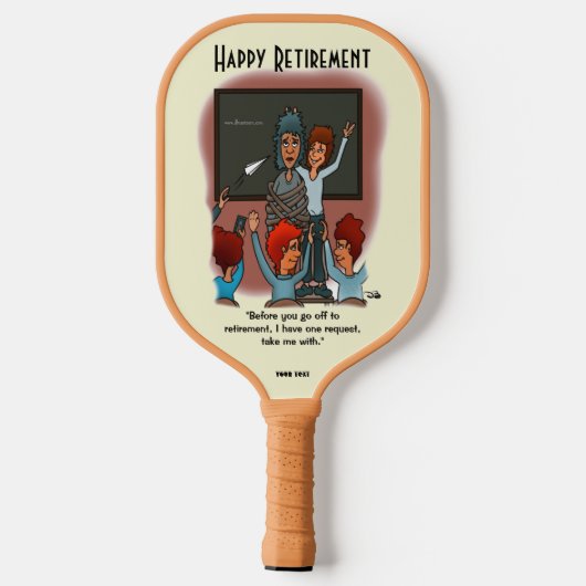 Nehmen Sie mich mit Pickleball Paddle. Pickleball Schläger (Rückseite)