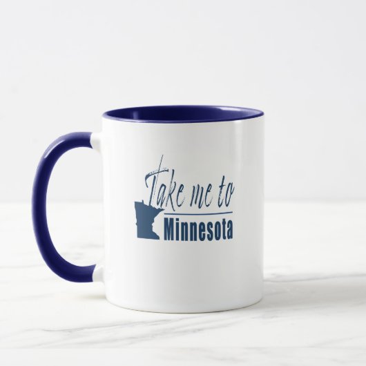 Nehmen Sie mich nach Minnesota Tasse (Links)