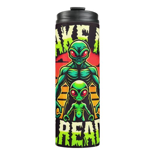 Nehmen Sie mich schon, Alien Begegnung Thermosbecher (Vorderseite)