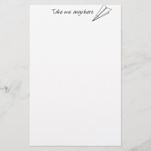Nehmen Sie mich überall Briefpapier (Vorderseite)