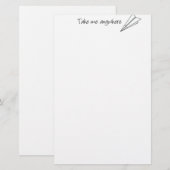 Nehmen Sie mich überall Briefpapier (Vorne/Hinten)