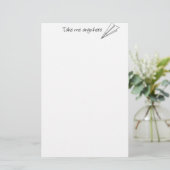 Nehmen Sie mich überall Briefpapier (Stehend Vorderseite)
