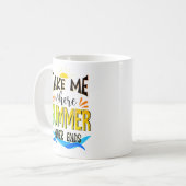 Nehmen Sie mich, wo der Sommer nie endet, die Somm Kaffeetasse (Vorderseite Links)
