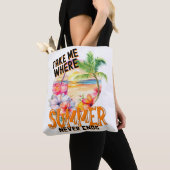 Nehmen Sie mich, wo der Sommer nie endet, tropisch Tasche (Von Nahem)