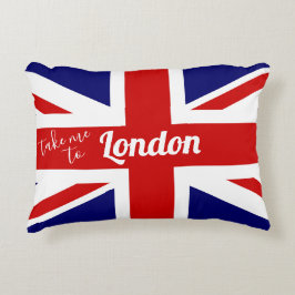 Nehmen Sie mich zu BRITISCHEN Flagge Londons |/zum Dekokissen