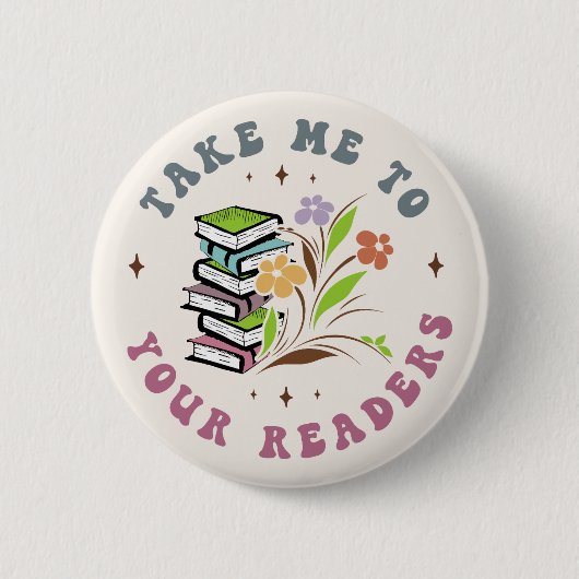 Nehmen Sie mich zu Ihren Lesern - Bibliotheksbüche Button (Vorderseite)