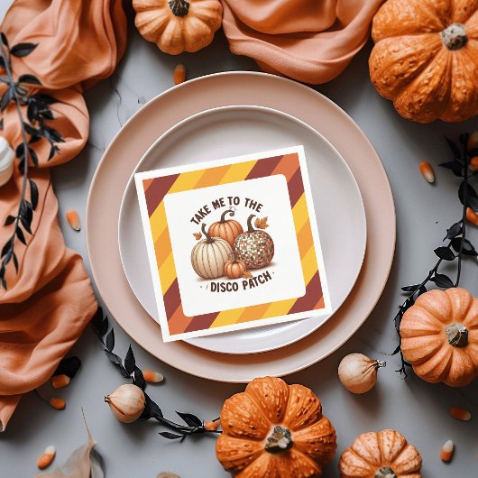 Nehmen Sie mich zum Disco Patch Aquarellfarben Her Serviette