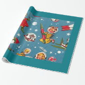Nehmen Sie mich zum Mond-Packpapier Geschenkpapier (Ungerollt)
