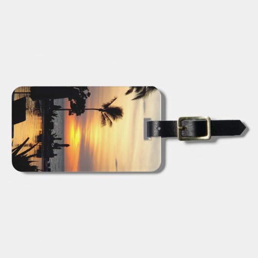 Nehmen Sie mich zum Paradies-Gepäckanhänger Gepäckanhänger (Vorderseite horizontal)