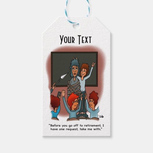 Nehmen Sie mir Geschenktasten mit Geschenkanhänger (Vorderseite)