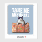 NEHMEN SIE MIR JEDERZEIT REISEKOSTEN KATZE AUFKLEBER (Blatt)