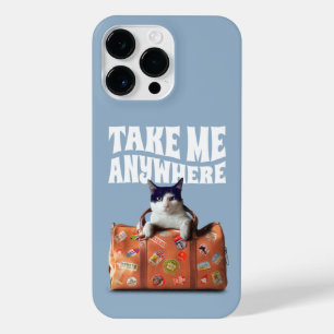 NEHMEN SIE MIR JEDERZEIT REISEKOSTEN KATZE iPhone 14 PRO MAX  HÜLLE