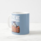 NEHMEN SIE MIR JEDERZEIT REISEKOSTEN KATZE KAFFEETASSE (Vorderseite Links)