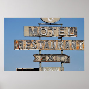 Nehmen Sie Motel heraus Poster