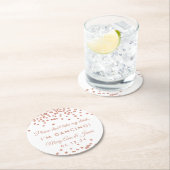 Nehmen Sie nicht mein Getränk! Runder Pappuntersetzer (Vor Ort)