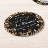 "Nehmen Sie nicht mein Getränk-" Runder Pappuntersetzer (Angewinkelt)