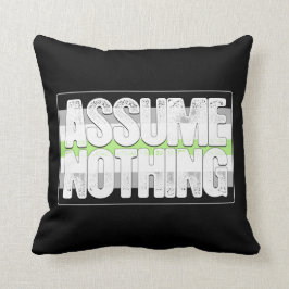 Nehmen Sie nichts Agender Stolz-Flagge an Kissen