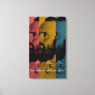 Nehmen Sie nie Ratschlag Ihrer Furcht Leinwanddruck