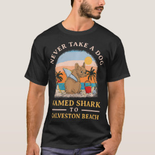 Nehmen Sie niemals einen Hund namens Hai zum Galve T-Shirt