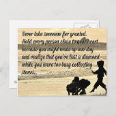 Nehmen Sie niemals jemanden für einen bestimmten K Postkarte (Vorne/Hinten)