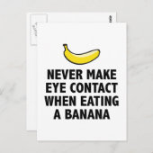 Nehmen Sie niemals Kontakt mit Augen auf, wenn Sie Postkarte (Vorne/Hinten)