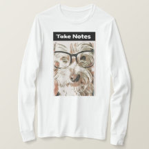 Nehmen Sie Notizen Westie Long-Sleeve Shirt