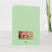 Nehmen Sie Platz Karte (Rückseite)