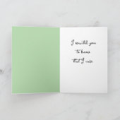 Nehmen Sie Platz Karte (Innenseite)