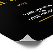 Nehmen Sie Risiken Inspiration Zitat Poster (Ecke)