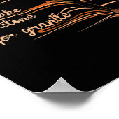 Nehmen Sie Sandstone nicht zum Klettern auf dem Gr Poster (Ecke)