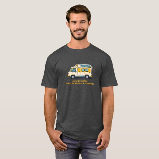 Nehmen Sie sich das Abenteuer an. New VanLife-T - T-Shirt (Vorne ganz)