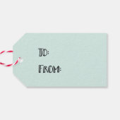 Nehmen Sie sich ein fröhliches Weihnachtsgeschenk Geschenkanhänger (Rückseite Horizontal)