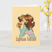 Nehmen Sie sich einen Kaffee-Pokal Karte (Gelbe Blume)