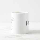 Nehmen Sie sich einen Moment Zeit für die Fika Cof Kaffeetasse (Mittel)