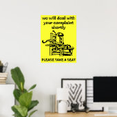Nehmen Sie sich einen Spaß mit einem schönen Plaka Poster (Heimbüro)